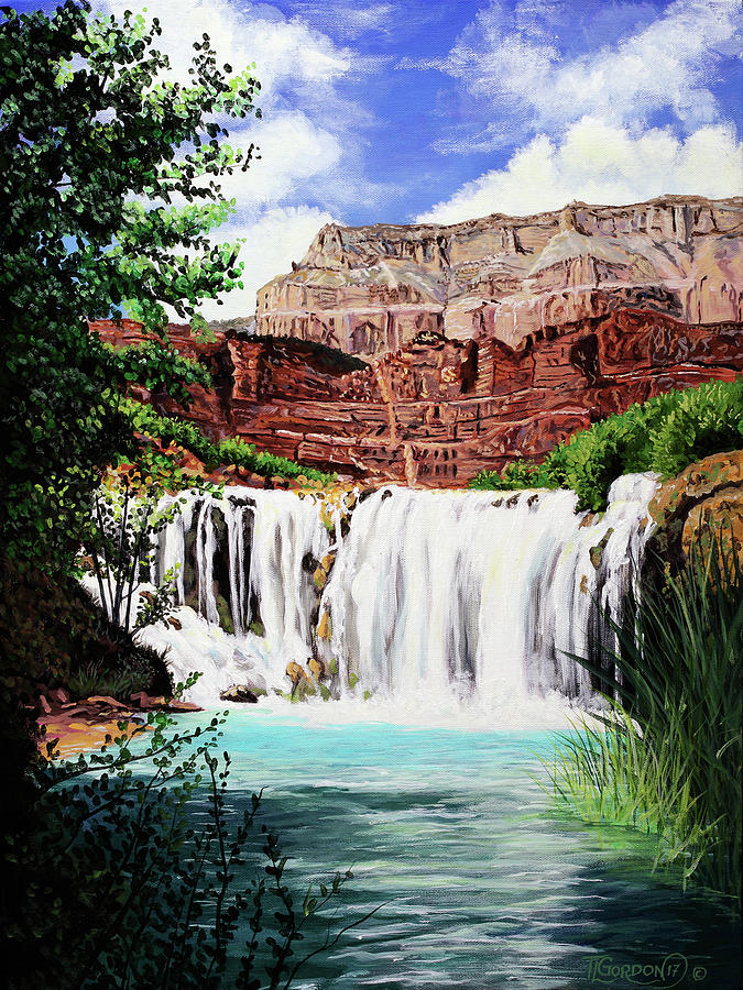 Tranquility in the Canyon Painting by Timithy L Gordon