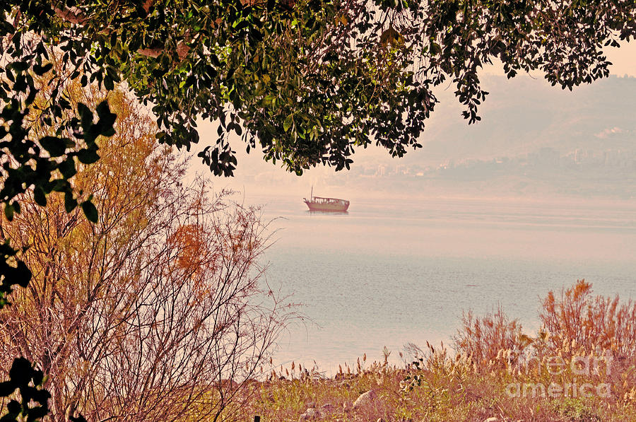 Tranquility on The Sea of Galilee Photograph by Lydia Holly