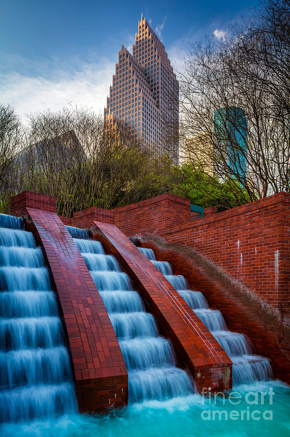 Tranquility Park Fountain Photograph