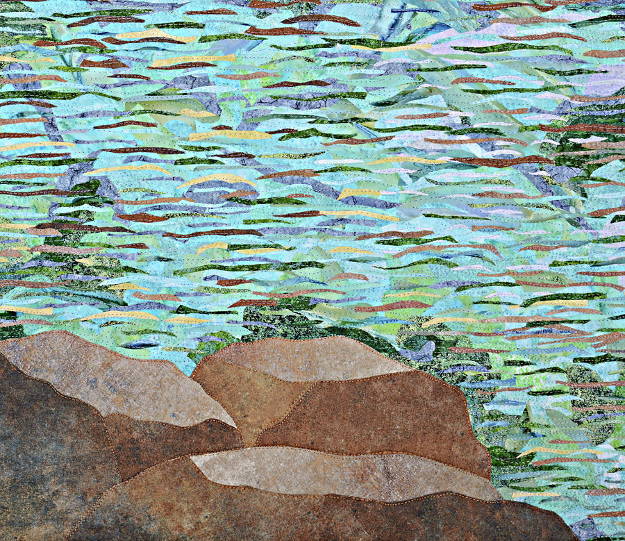 Water Scene Tapestry - Textile - Tranquility by Pauline Barrett