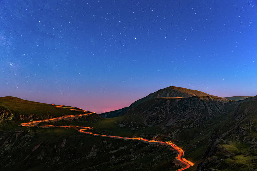 Transalpina by night Photograph by Mihai Andritoiu