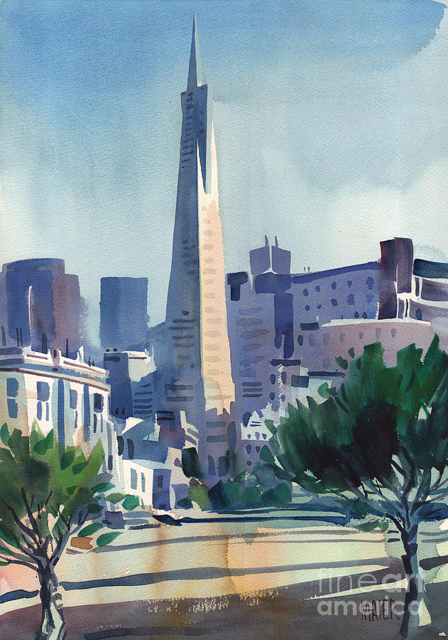 San Francisco Painting - TransAmerica Building by Donald Maier