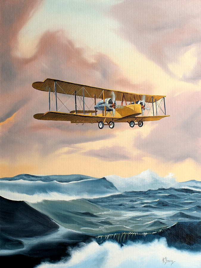 Transportation Painting - Transatlantic by Kenneth Young