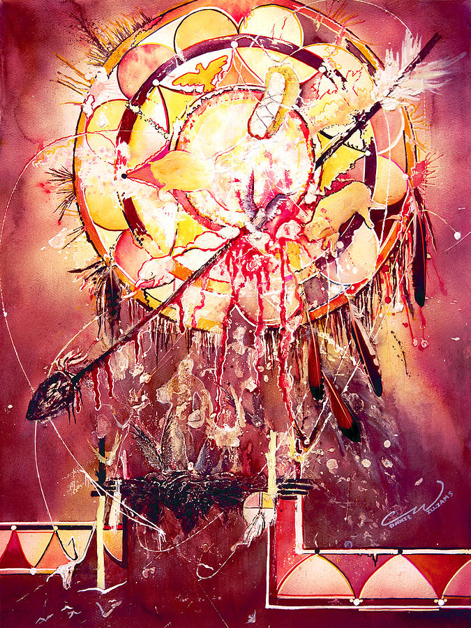 Transcending Indian Spirit Painting by Connie Williams
