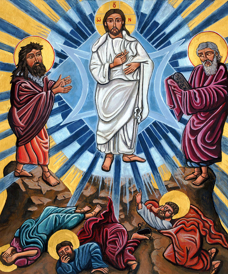 Transfiguration Painting by Munir Alawi