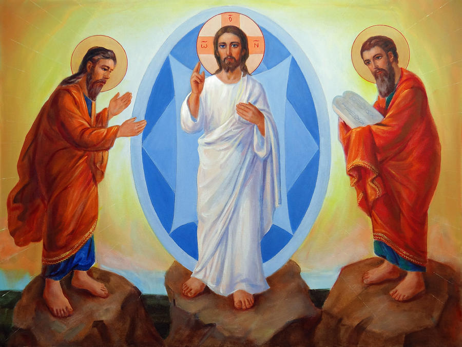 Moses Painting - Transfiguration of Jesus by Svitozar Nenyuk