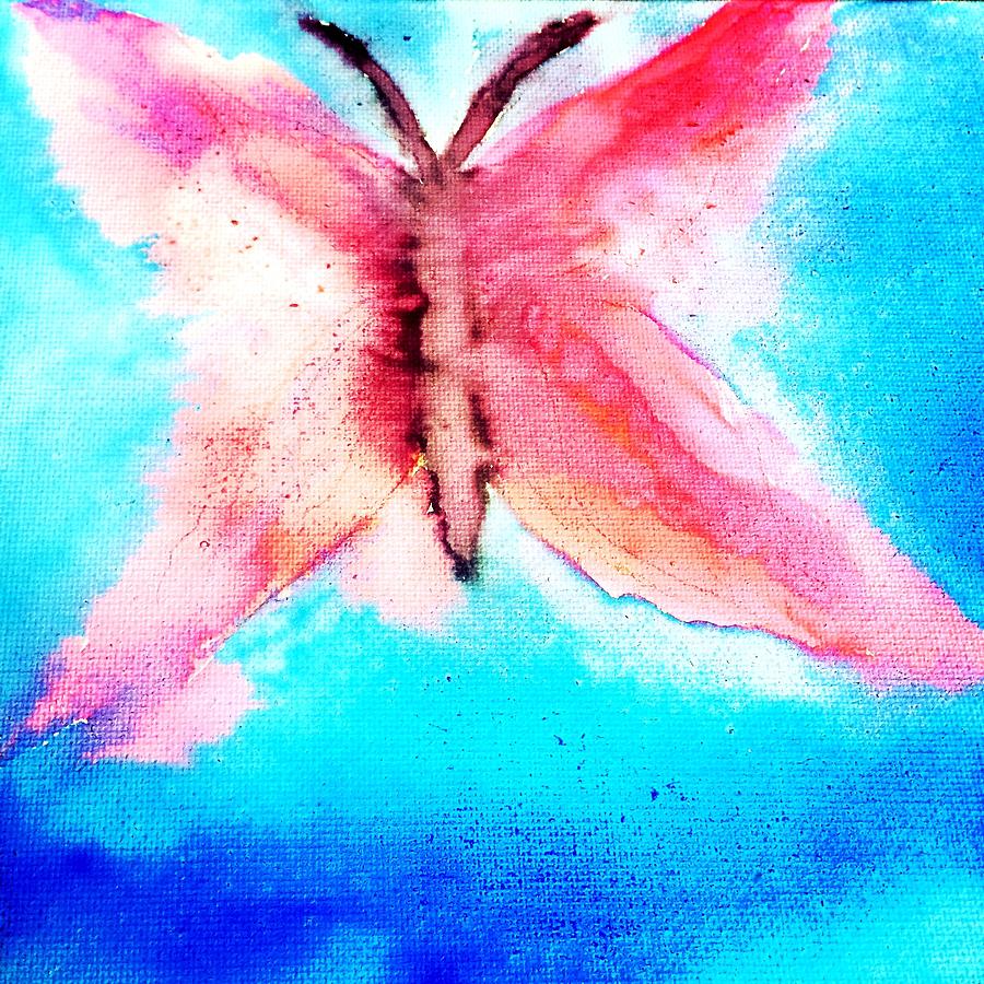 Butterfly Painting - Transformation  by Angelina Elliott 
