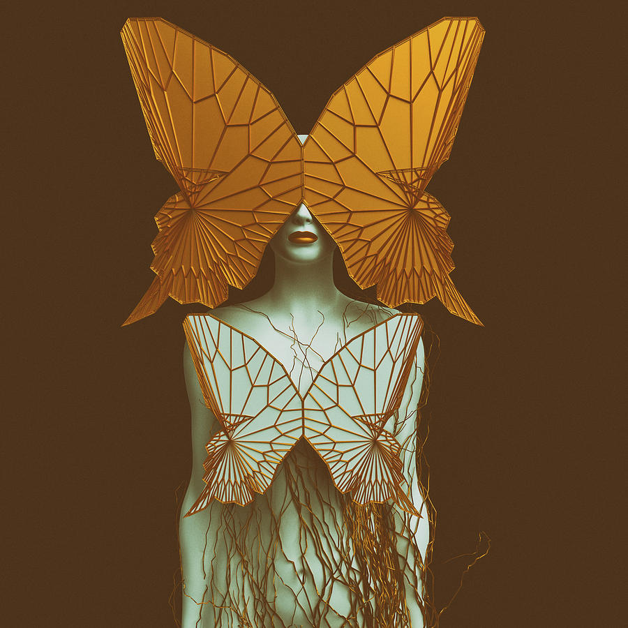 Butterfly Digital Art - Transformation II by Spacefrog Designs