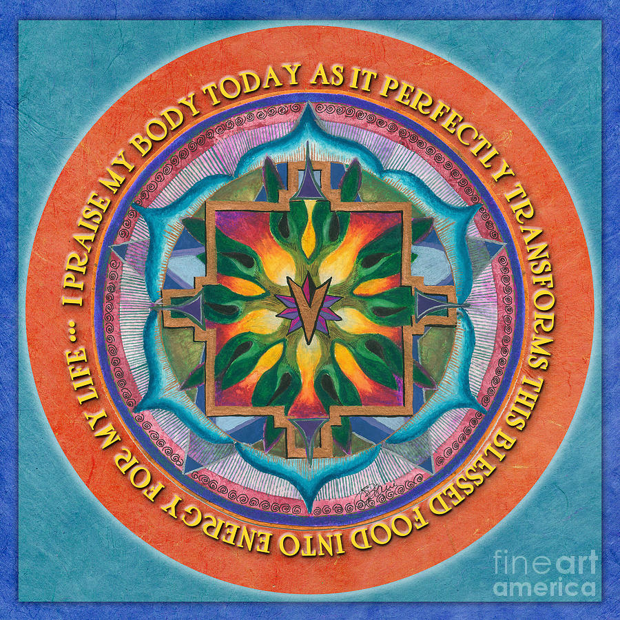 Transformation Mandala Prayer Painting by Jo Thomas Blaine