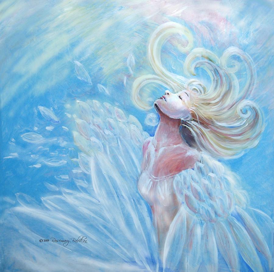 Angel Painting - Transformation by Rosemary Babikan