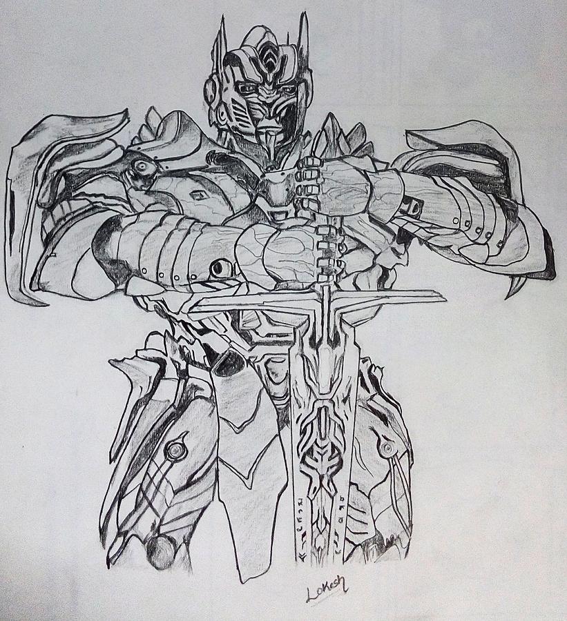 Transformers optimus prime rough sketch on Behance
