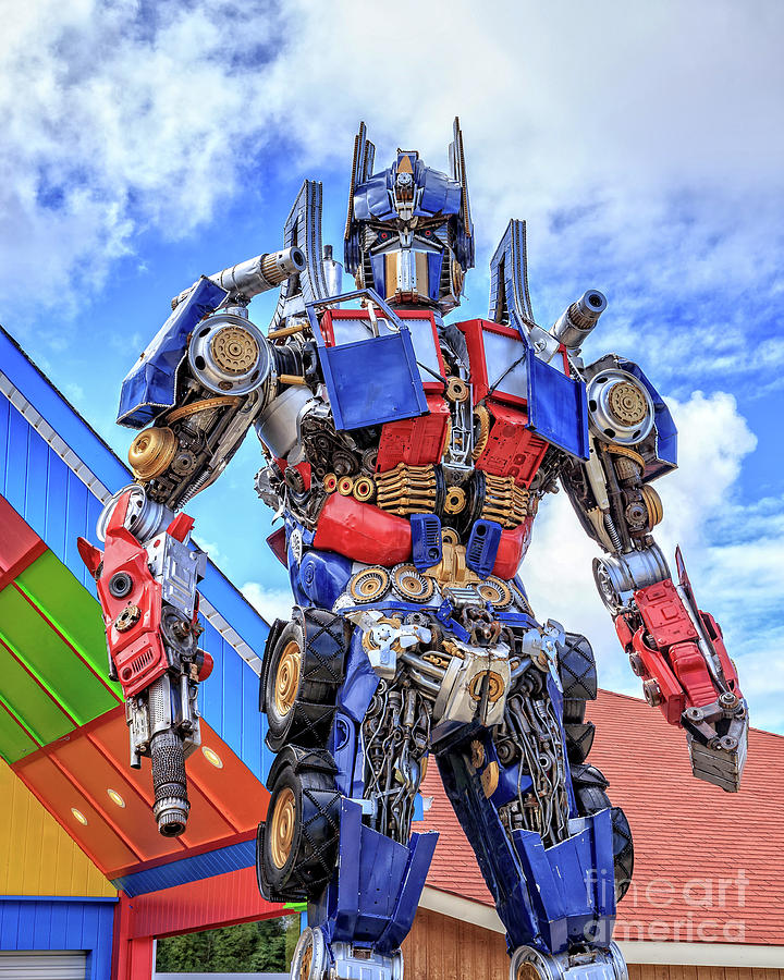 Transformers Movie Photograph - Transformers Optimus Prime or Orion Pax by Edward Fielding