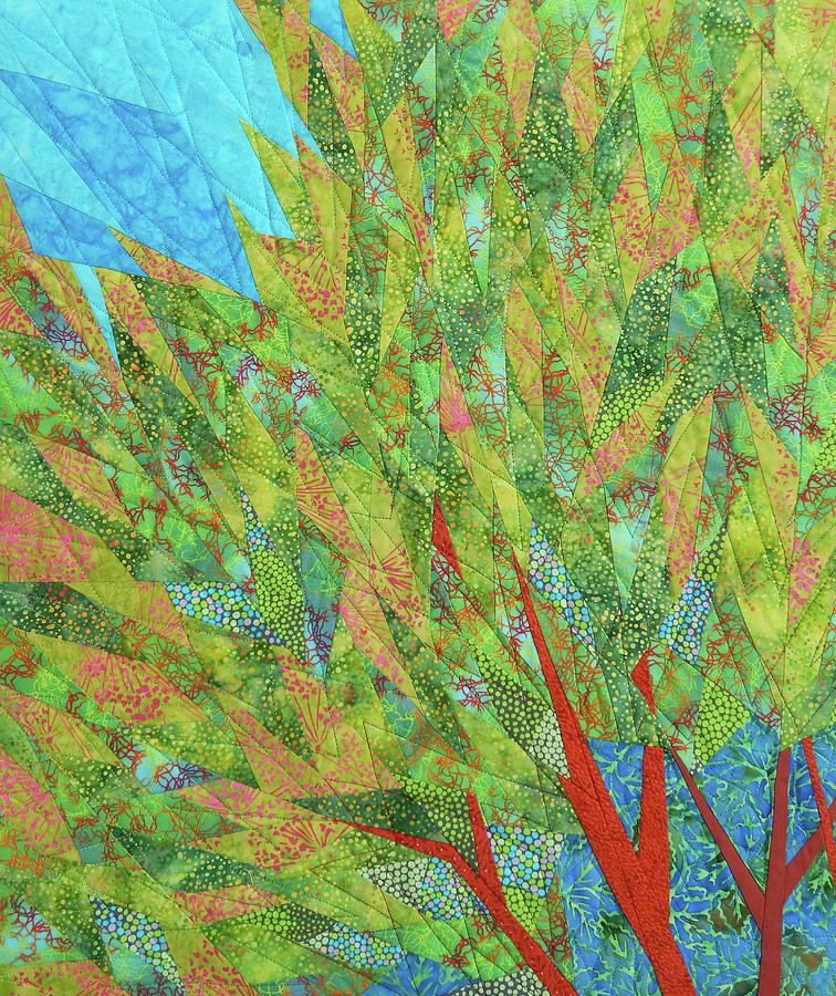 Tree Tapestry - Textile - Transitions 2 by Linda Beach Tree Tapestry - Textile - Transitions 2 by Linda Beach