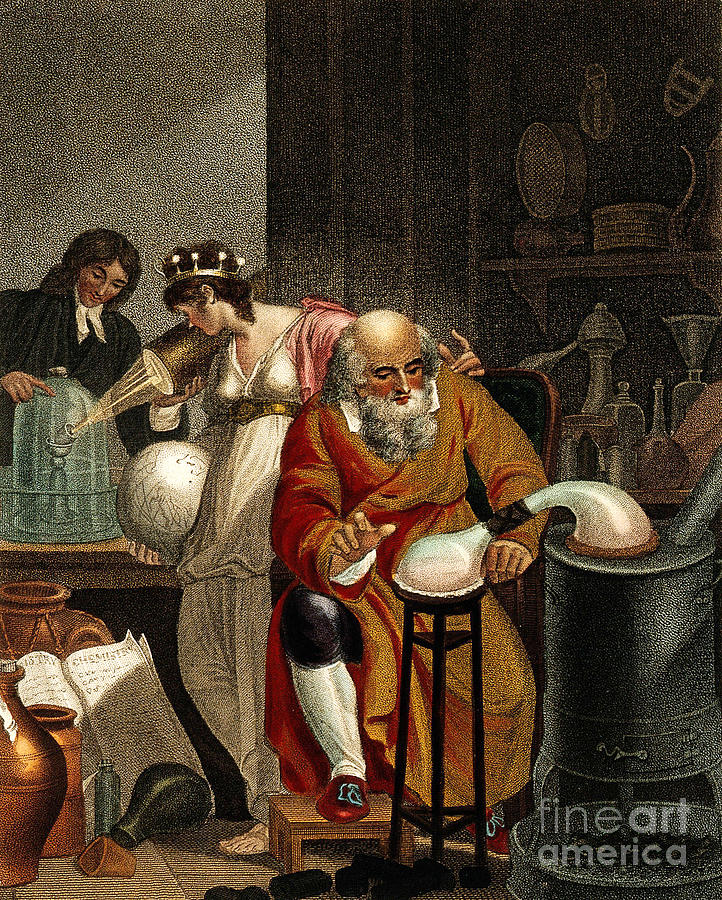 Transition From Alchemy To Chemistry Photograph by Wellcome Images