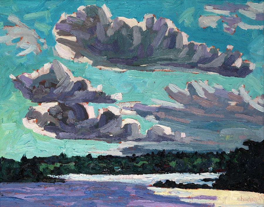 Transitional Cumulus Painting by Phil Chadwick