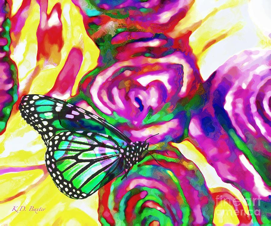 Translucent Butterfly Harmony Painting by Kimberlee Baxter