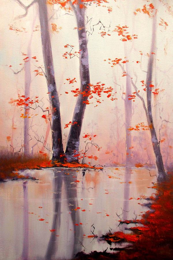 Tree Painting - Transparency of the Autumn by Sergey Osipov
