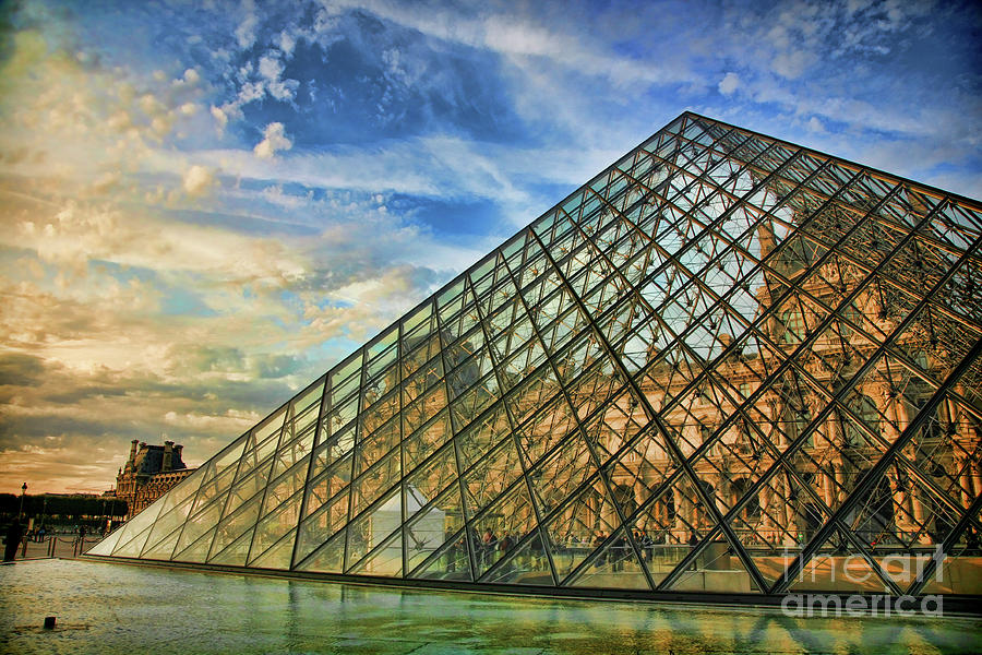 Transparent Thru The Louvre Paris  Photograph by Chuck Kuhn