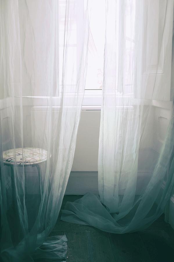 Transparent White Curtains Photograph by Carlos Caetano