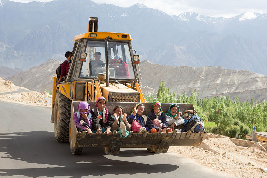 Transport in Ladakh, India Photograph by Didier Marti