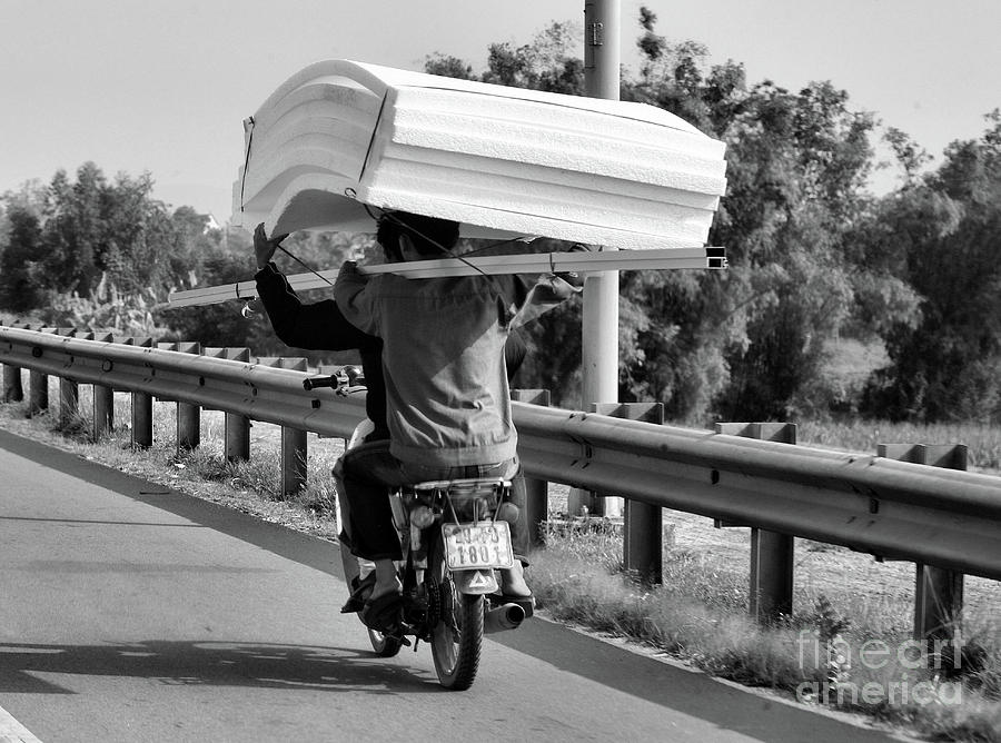 Transportation Hanoi  Photograph by Chuck Kuhn