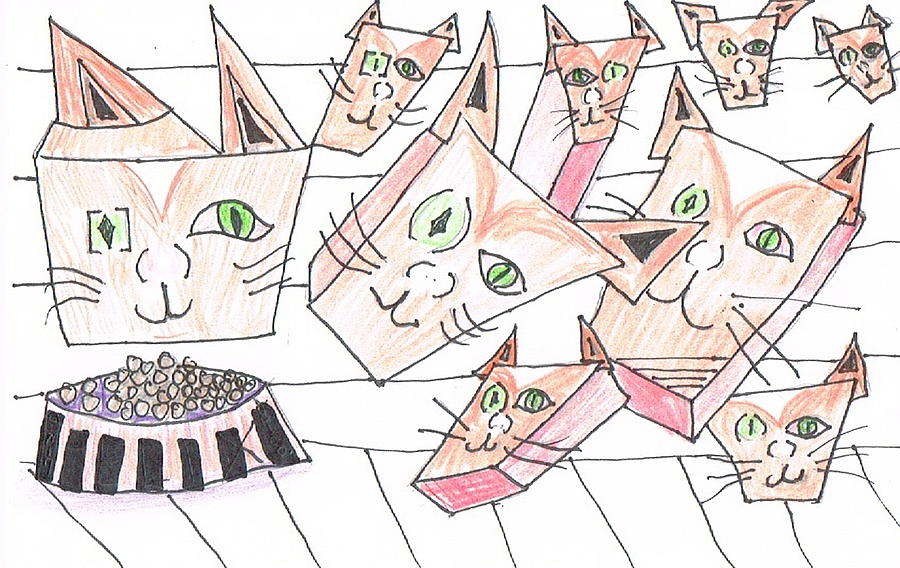 Trap Cats Drawing