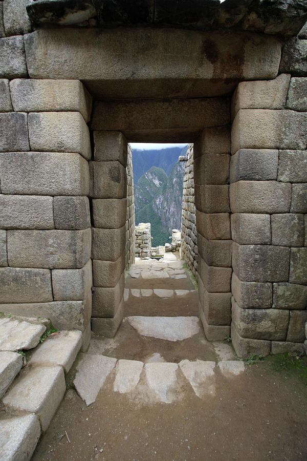 Trapezoidal Door At Machu Picchu, Peru Photograph by Aidan Moran