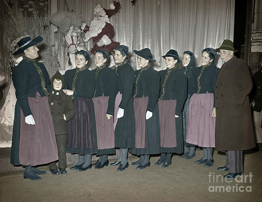Trapp Family Singers 1945 Photograph by Martin Konopacki Restoration