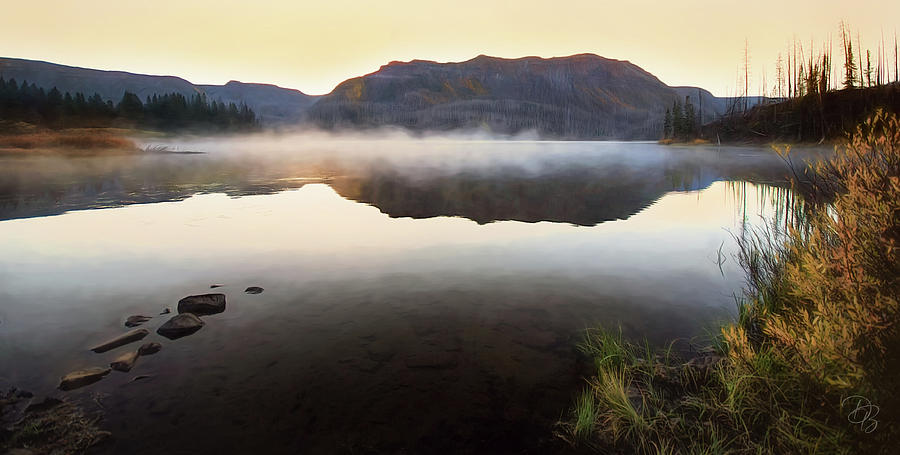 Trappers Lake Sunrise Photograph by Debra Boucher
