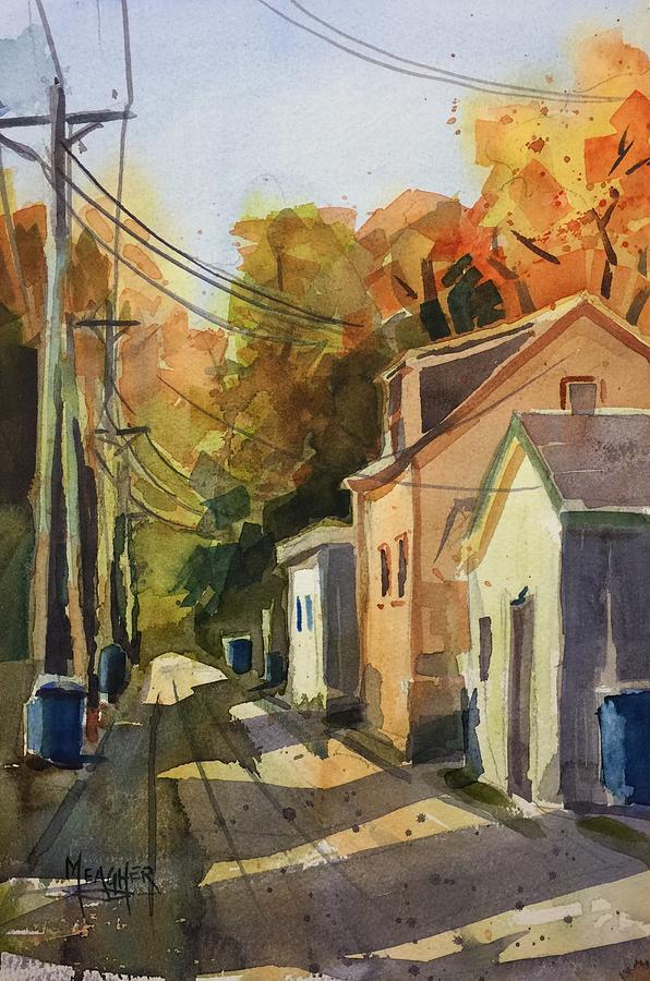 Fall Painting - Trash Day by Spencer Meagher