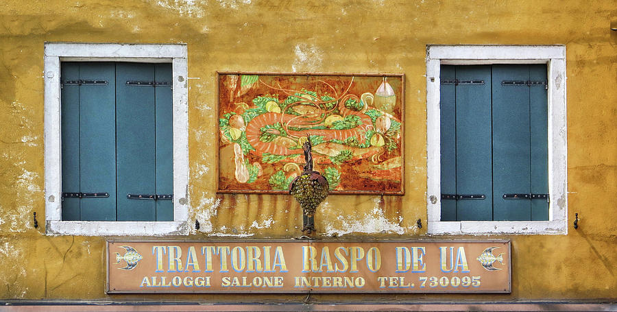 Trattoria in Burano Photograph by Dave Mills