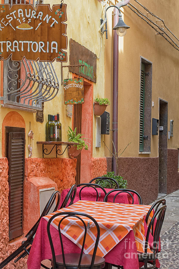 Trattoria with outside tables Photograph by Patricia Hofmeester