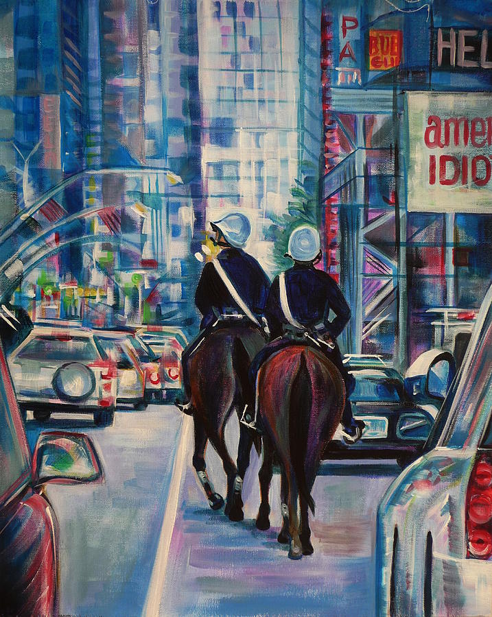 Horse Painting - Travel Notebook. New York. Third Day by Anna  Duyunova