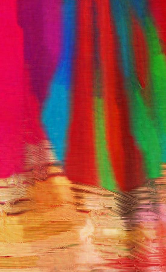 Travel Shopping Colorful Scarves Abstract Series India Rajasthan 1b Photograph by Sue Jacobi