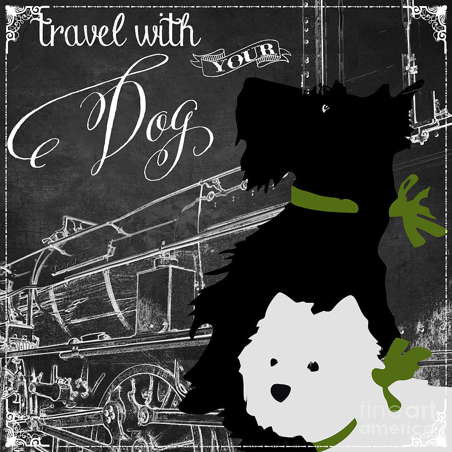 Dog Painting - Travel With Your Dog by Mindy Sommers