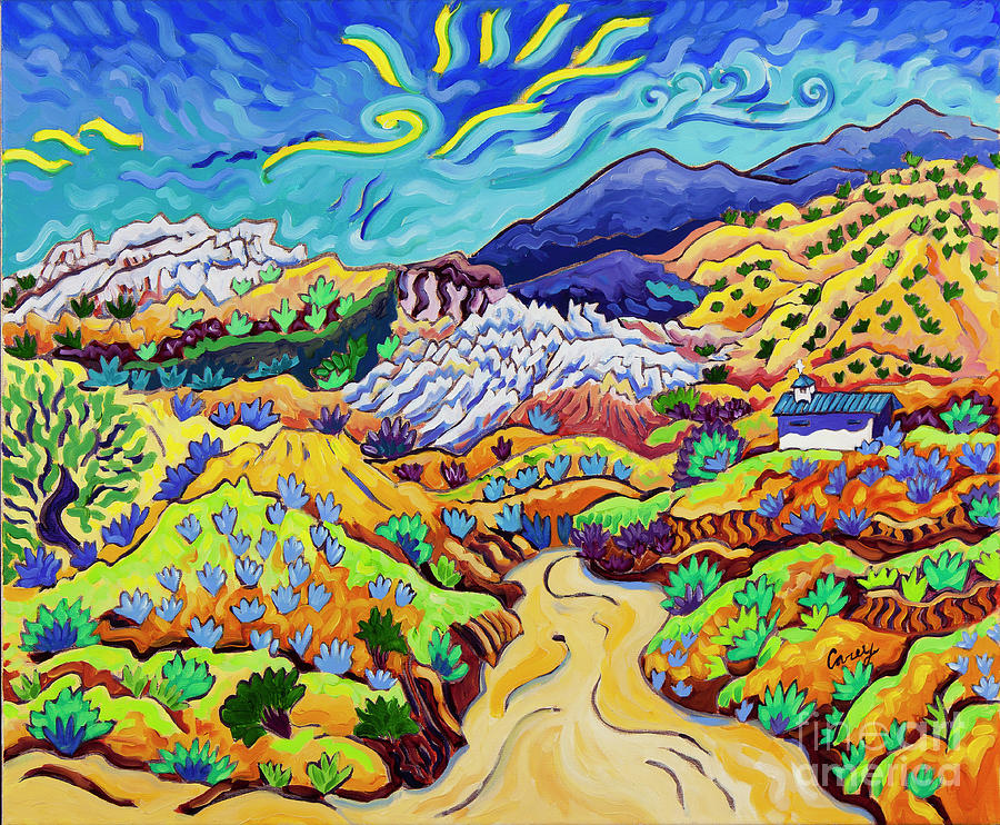 Travelin Through Sandy Lands Painting by Cathy Carey