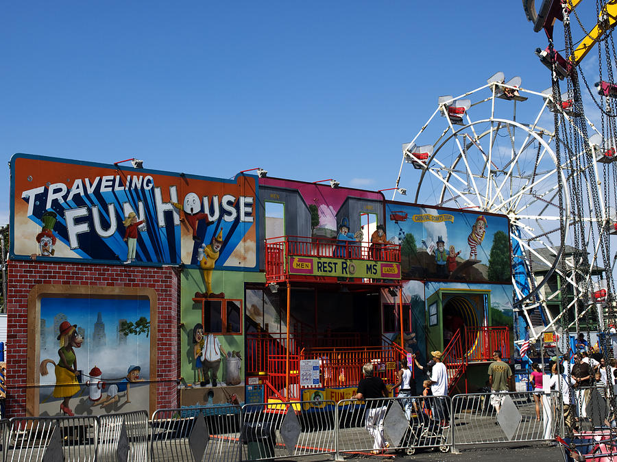 Traveling Funhouse Photograph by Mary Capriole