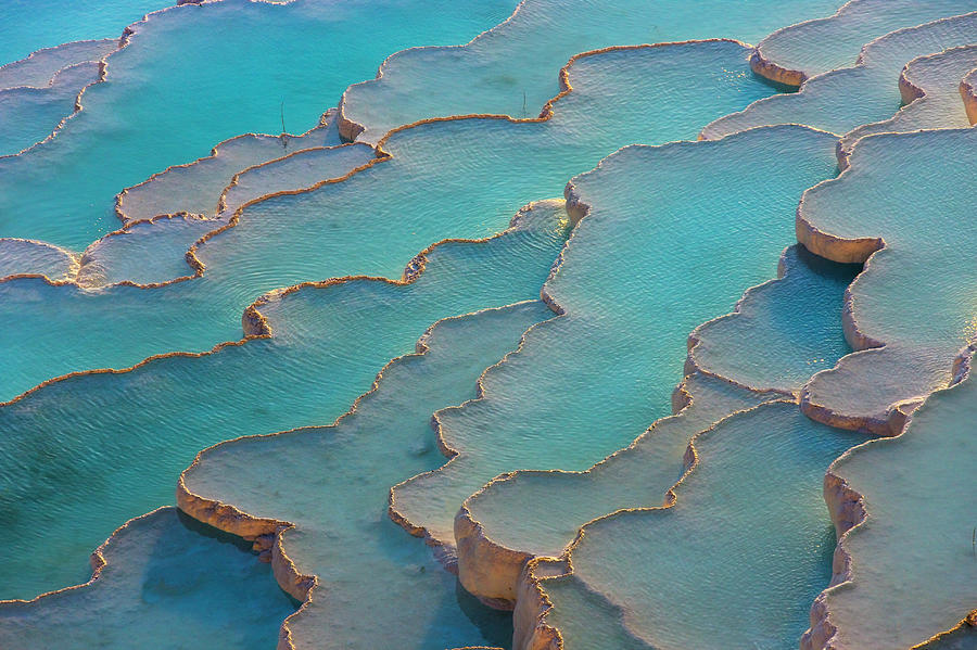 Travertine Terraces Of Pamukkale Photograph by Keren Su