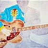 Travis Picking With Merle Painting by Larry Wright