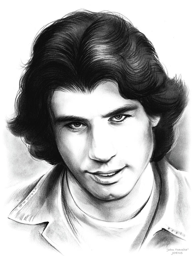 Travolta Drawing by Greg Joens