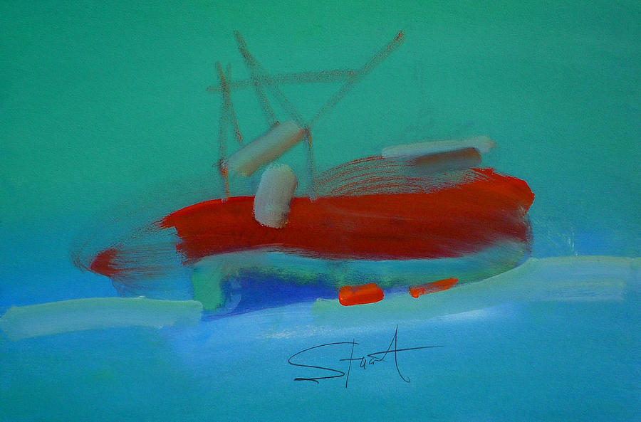 Trawler Painting by Charles Stuart