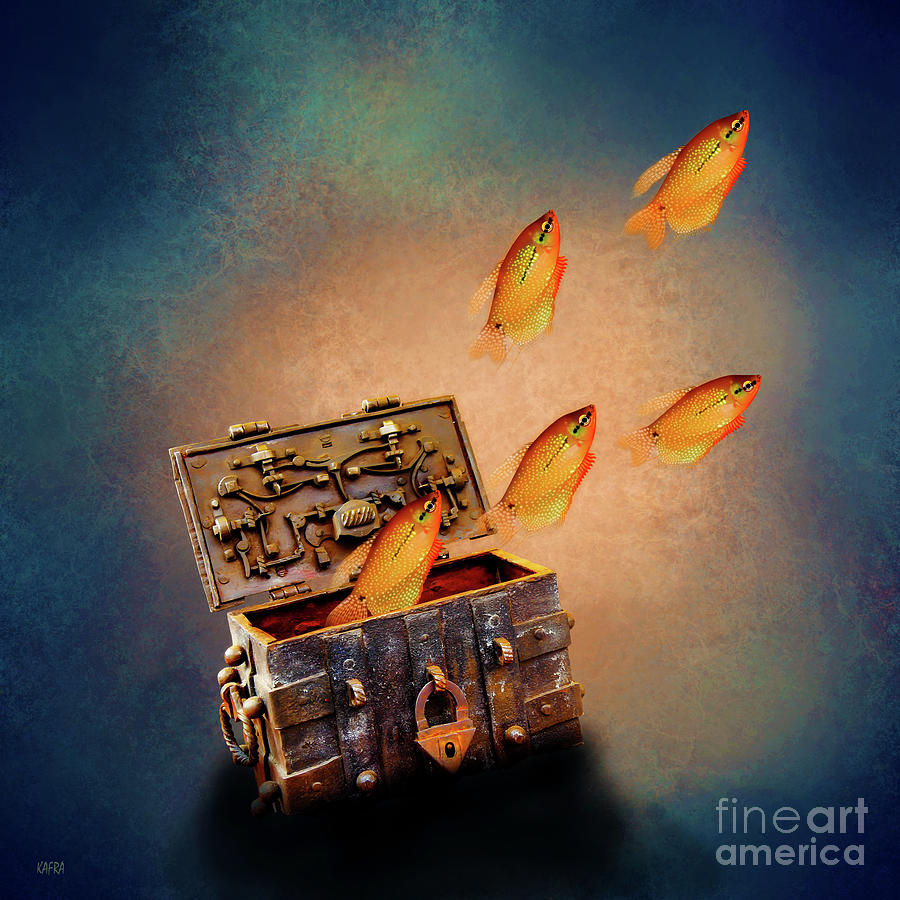 Treasure Chest Digital Art by KaFra Art | Fine Art America