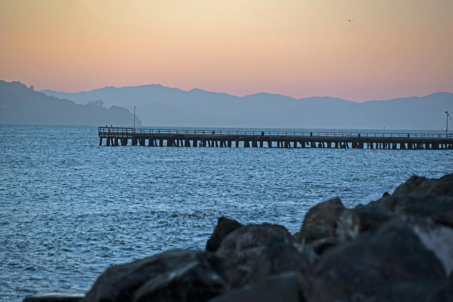 San Francisco Photograph - Treasure Island Sunset Pier San Francisco CA by Toby McGuire