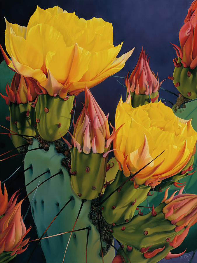 Flower Painting - Treasures in Highlight III by David Manje