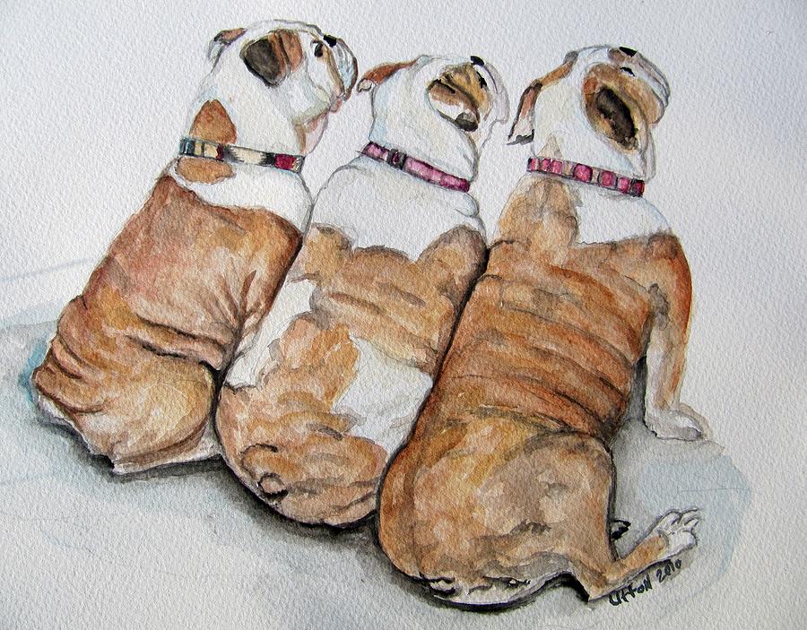 Dog Painting - Treat Time by Pam Utton