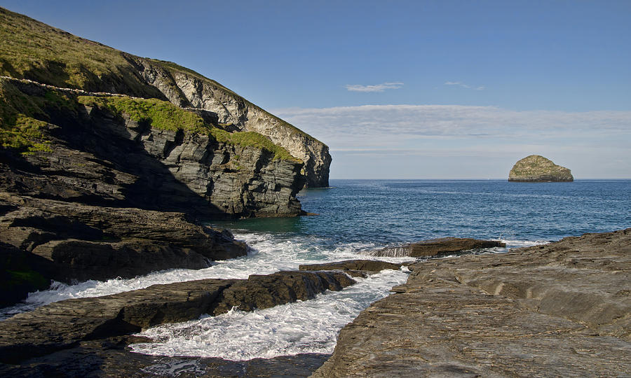 Summer Photograph - Trebarwith Strand in North East Cornwall by Pete Hemington