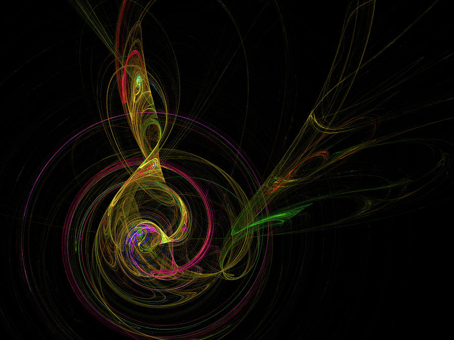 Treble Clef Digital Art by Julia Bagryanskaya