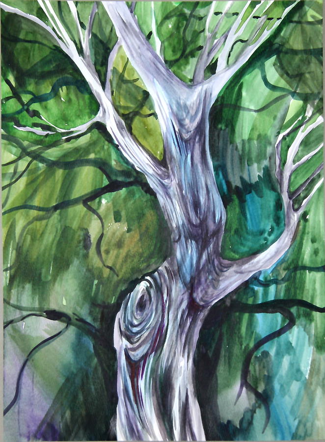 Tree Painting by Anna  Duyunova
