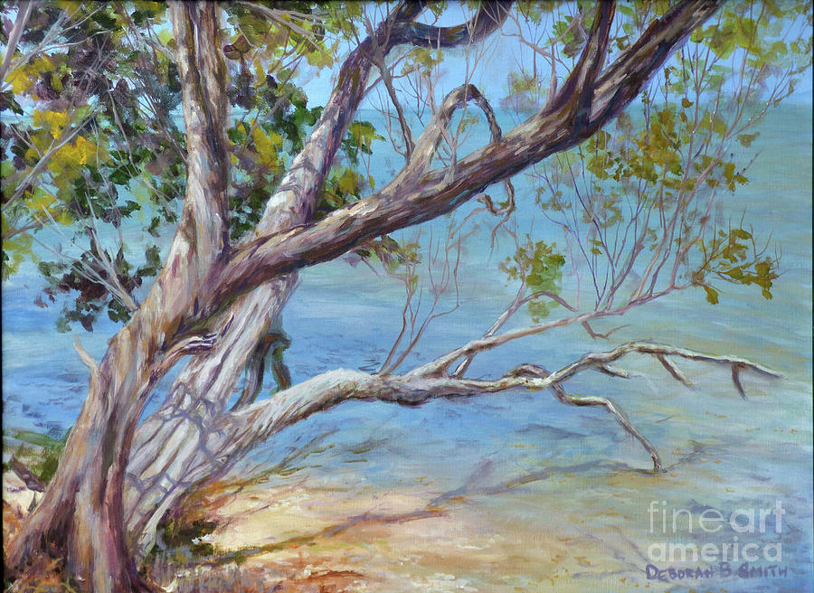 Tree at Islamorada Key Painting by Deborah Smith