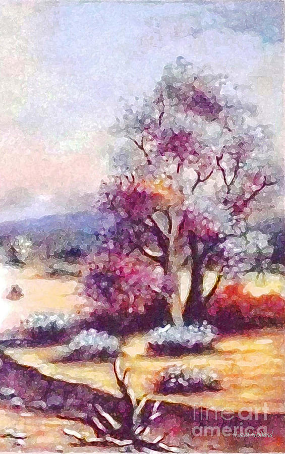 Desert Tree Beauty 2 Painting by Hazel Holland
